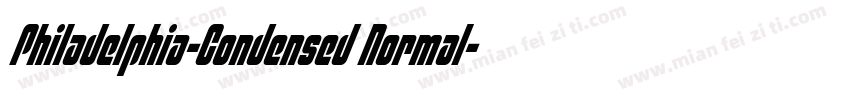 Philadelphia-Condensed Normal字体转换